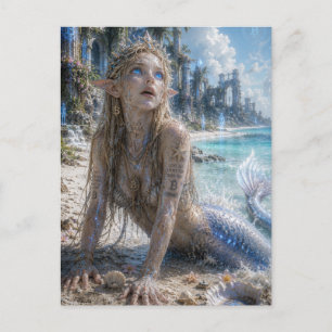 Genot / Zeemeermin / Witte Stranden Briefkaart