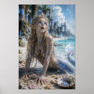 Genot / Zeemeermin / Witte Stranden Poster
