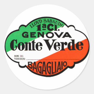 GenovaConteVerde Ronde Sticker