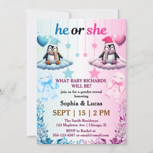 genre dévoilent les invitations de noël (Devant)