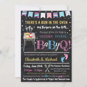 Genre Reveal BabyQ Invitation