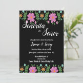 Genre Reveal Floral Mexicain vert Invitation (Debout devant)