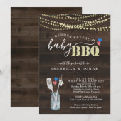 Genre Révéler BBQ Invitation BBQ Bébé Q Barbeque (Devant / Derrière)