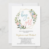 Genre Révéler la couronne florale Invitation (Devant)