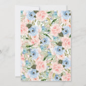 Genre Révéler la couronne florale Invitation (Dos)