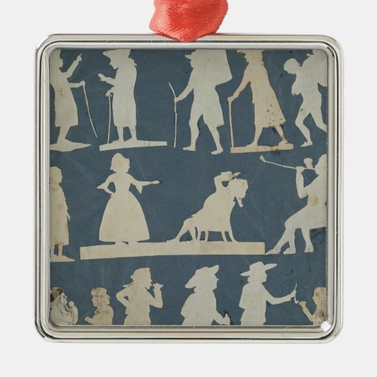 Genre Scene Metalen Ornament (Voorkant)