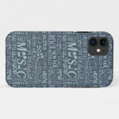 Genres de musique Word Collage coque (Dos (Horizontal))