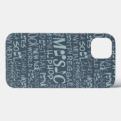 Genres de musique Word Collage coque (Verso (horizontal))