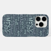 Genres de musique Word Collage coque (Verso (horizontal))