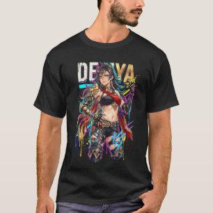 Genshin Impact Dehya Vaporwave Esthetiek T-shirt