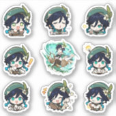 Genshin Impact Venti Stickers (Voorkant)