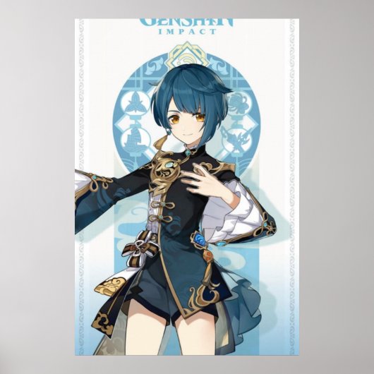 Genshin Impact Xingqiu Poster (Voorkant)