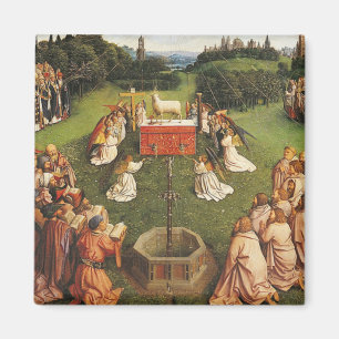 Gent Altarpart van Van Eyck Brothers Magneet