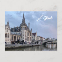 Gent, België. Briefkaart
