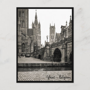 Gent, België. Gent, Briefkaart van Bélgica