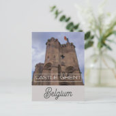 Gent België Gravensteen Kasteel Reisfoto Briefkaart (Staand voorkant)