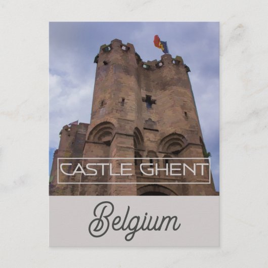 Gent België Gravensteen Kasteel Reisfoto Briefkaart (Voorkant)