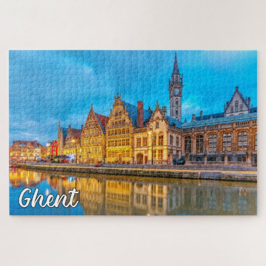 Gent, België Legpuzzel (Horizontaal)