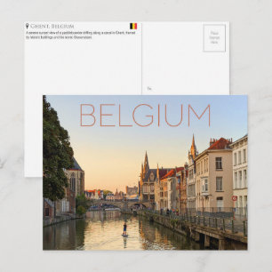 Gent, België Reisansichtkaart Briefkaart