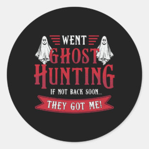 Gent Ghost Hunting Paranormaal Professioneel Ghost Ronde Sticker