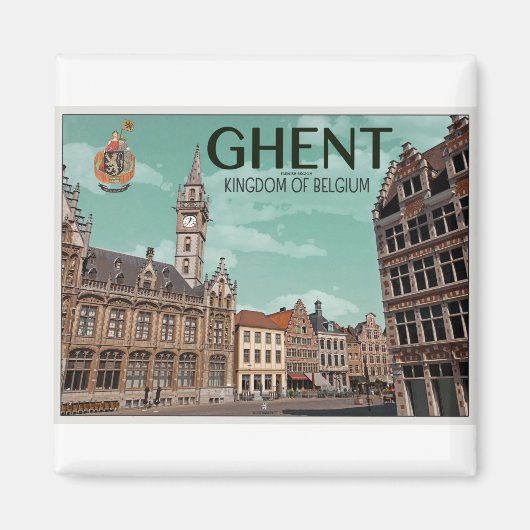 Gent - Korenmarkt Magneet (Voorkant)