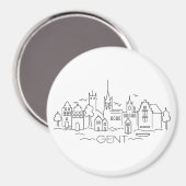 Gent magnet magneet (Voorkant / Achterkant)