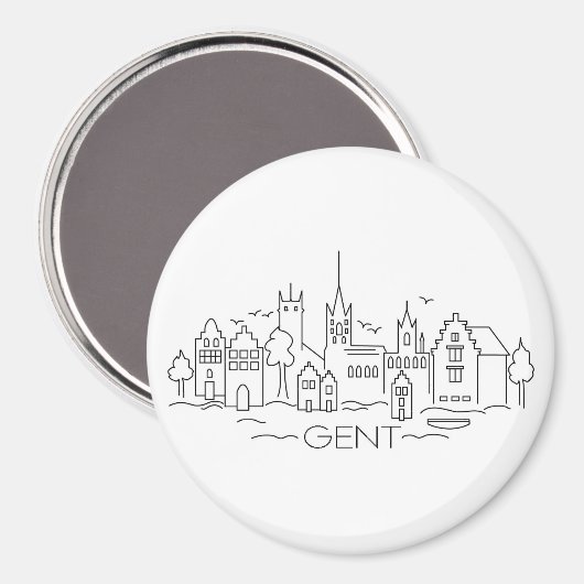 Gent magnet magneet (Voorkant / Achterkant)