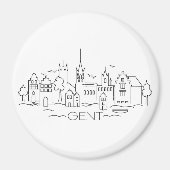 Gent magnet magneet (Voorkant)