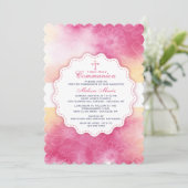 Gentel Floral Invitation Kaart (Staand voorkant)