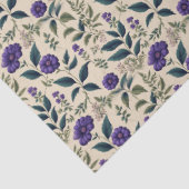 Gentian Blue  Floral Tissuepapier (Detail)