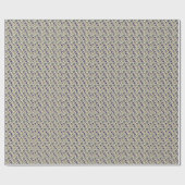 Gentian Blue Vintage Floral Cadeaupapier (Vlak)