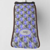 Gentian Flower Art Pattern Personalized Golfheadcover (Draai 90)