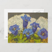 Gentian Flower Briefkaart (Voorkant / Achterkant)