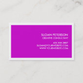 Gentil de vous rencontrer carte de visite (Dos)