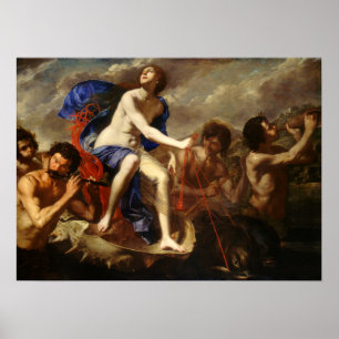 Gentileschi - de triomf van Galatea 1650 Poster