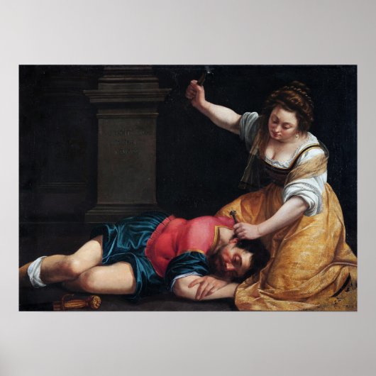Gentileschi - Jael en Sisera Poster (Voorkant)