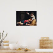 Gentileschi - Jael en Sisera Poster (Keuken)
