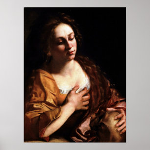Gentileschi - Mary Magdalene Poster