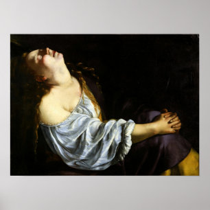 Gentileschi - Mary Magdalene Poster
