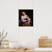 Gentileschi - moeder en kind poster (Keuken)