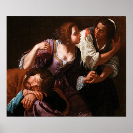 Gentileschi - Samson en Delilah Poster (Voorkant)