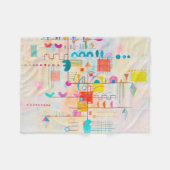 Gentle Accent, Wassily Kandinsky Fleece Deken (Voorkant (Horizontaal))