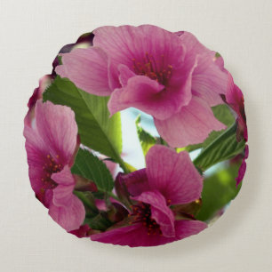 Gentle Bloom-kussen Rond Kussen