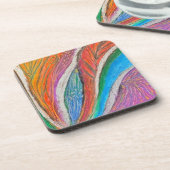 Gentle Bloom Onderzetter – getextureerd bloemenpat (Linkerzijde)