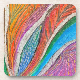 Gentle Bloom Onderzetter – getextureerd bloemenpat