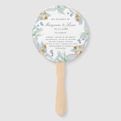 Gentle Botanics | Trouwprogramma Hand Fan Handwaaier (Voorkant)