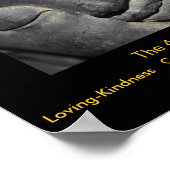 Gentle Buddha Face Stone Sculpture Poster (Hoek)