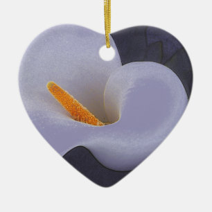 Gentle Calla Lily Petal Waves Keramische Ornamente Keramisch Ornament