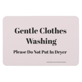 Gentle Clothes Washing - adres website Magneet