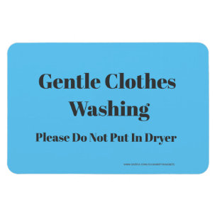 Gentle Clothes Washing - adres website Magneet